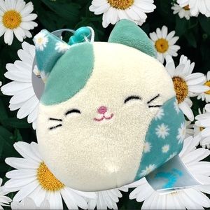 Squishmallows  Kesla the Cat Easter Clip-On 3.5” BNWT Plush